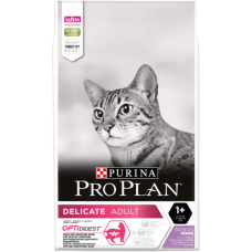 Purina Pro Plan Delicate Сухой корм с индейкой для взрослых кошек, упаковка 10 кг