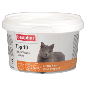 Beaphar Витамины Top 10 Multi Vitamin для котят и кошек, 180 шт