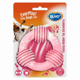 DUVO+ Игрушка для собак резиновая с ароматом клубники 