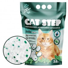 CAT STEP Arctic Fresh Mint Наполнитель впитывающий силикагелевый, 3.8 л