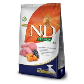 N&D Dog Pumpkin lamb & blueberry Puppy mini Сухой корм с ягнёнком и черникой для щенков мелких пород, упаковка 7 кг