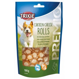 Trixie Лакомство роллы с курицей и сыром для собак, 100 г