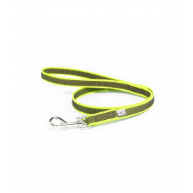 JULIUS-K9 Поводок Super-grip неон-серый для собак до 30 кг, длина 2м