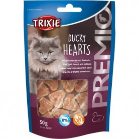 Trixie Duck Hearts Лакомство с уткой для кошек, 50 г