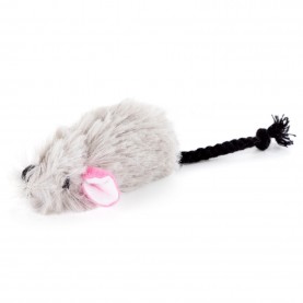 EBI Игрушка для кошек мягкая с кошачьей мятой "Snoozy John", серая, 8 см