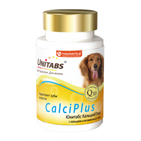 Unitabs CalciPlus Витамины для зубов и костей для собак, 100 шт