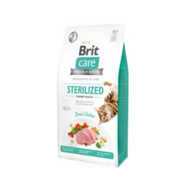 Brit Care Sterilized Сухой корм с курицей для кошек, 7 кг, на развес 1 кг