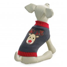 Triol NEW YEAR Свитер "Оленёнок" серый, размер M (30 см)