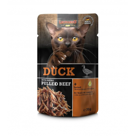 Leonardo Pulled Beef Duck влажный корм для кошек, 70 г
