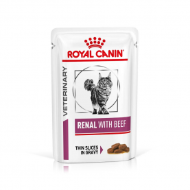 Royal Canin Renal with Beef pouch Влажный корм для кошек с почечной недостаточностью, 85 г