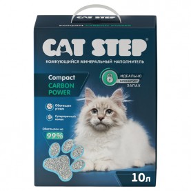 CAT STEP Compact Carbon Power Наполнитель комкующийся минеральный, 10 л