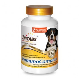 Unitabs ImmunoComplex Витамины для иммунитета для собак крупных пород, 100 шт