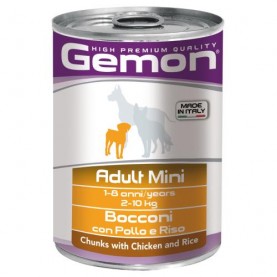 Gemon Влажный корм с курицей и рисом для собак мелких пород (2-10 кг), 415 г