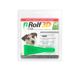 Rolf Club Капли от блох и клещей для собак (4-10 кг), (упаковка 3 пип), поштучно