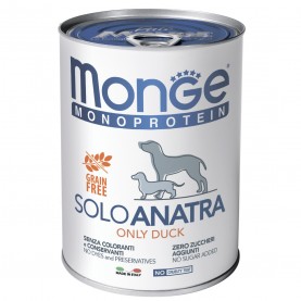 Monge Monoprotein Влажный корм с уткой для собак, 400 г