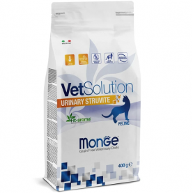 Monge VetSolution Urinary Struvite Сухой корм для растворения струвитных комней для кошек, 400 г