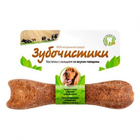 Зубочистики Косточка с кальцием со вкусом Говядины для собак (10-25 кг), 108 г