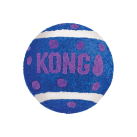 KONG Cat Игрушка теннистные мячи с колокольчиком для кошек, 3 шт в упаковке
