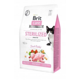 Brit Care Sterilized Grain Free Сухой корм с кроликом для кошек, упаковка 7 кг