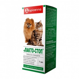 Apicenna ЛАКТО-СТОП Раствор для кошек и собак мелких пород, 7 мл