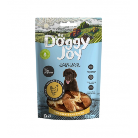 Doggy Joy Лакомство Кроличьи ушки с курицей для щенков, 90 г