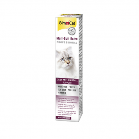 GimCat Malt-Soft Extra паста для вывода шерсти для кошек, 20 г
