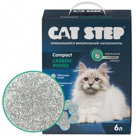 CAT STEP Compact Carbon Power Наполнитель комкующийся минеральный, 6 л