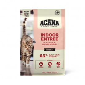 ACANA Indoor Entree Сухой корм с курицей и сельдью для кошек, упаковка 4.5 кг