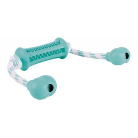 Trixie Игрушка Denta Fun для чистки зубов с мятным вкусом палочка на верёвке для собак, 37 см