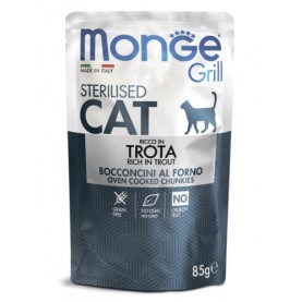 Monge Grill Влажный корм с форелью для стерилизованных кошек, 85 г