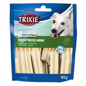 Trixie Лакомство Dentros Mini для свежего дыхания со вкусом птицы для собак, 80 г