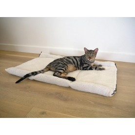 ROSEWOOD Домик-лежак для кошек "Треугольный 2в1", серо-бежевый, 53 x 29 x 30 см