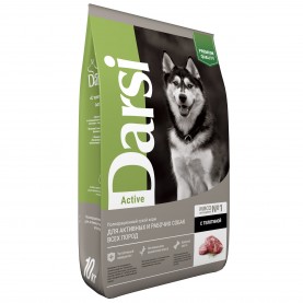DARSI Сухой корм для собак всех пород, Active, Телятина, упаковка 10 кг, на развес 1 кг