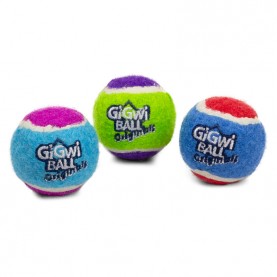 Gigwi Игрушка Три мяча с пищалкой для собак, 4 см