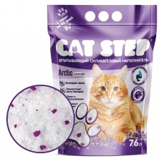 CAT STEP Arctic Lavender Наполнитель впитывающий силикагелевый, 7.6 л