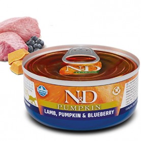 N&D Pumpkin Влажный корм c ягненком, тыквой и черникой для кошек, 70 г
