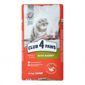 Club4Paws Сухой корм с кроликом для кошек, упаковка 14 кг, на развес 1 кг