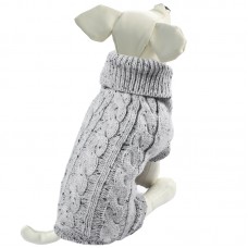 Triol Свитер "Косички" M, серый, размер 30 см