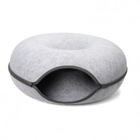 Triol Лежанка из войлока "Ватрушка", серая, размер S, 500 x 500 x 200 мм