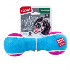 Gigwi CATCH & FETCH Игрушка Гантель средняя с пищалкой для собак, 18 см