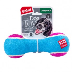 Gigwi CATCH & FETCH Игрушка Гантель средняя с пищалкой для собак, 18 см