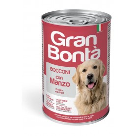Gran Bonta All Breeds Adult Влажный корм с говядиной для собак всех пород, 1.23 кг