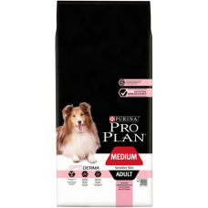 Purina Pro Plan Сухой корм с лососем для взрослых собак средних пород с чувствительной кожей, упаковка 14 кг, на развес 1 кг
