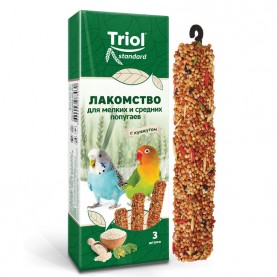 Triol Standard Лакомство для мелких и средних попугаев с кунжутом (3 шт), 80 г