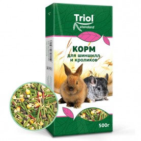 Triol Standard Корм для шиншилл и кроликов, 500 г