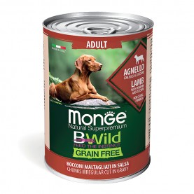 Monge Bwild Влажный корм с ягненком и тыквой для собак, 400 г