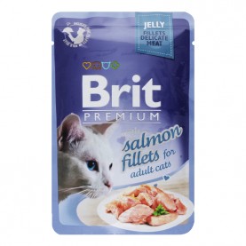 Brit Premium Влажный корм из филе лосося для кошек, 85 г