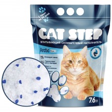CAT STEP Arctic Blue Наполнитель впитывающий силикагелевый, 7.6 л