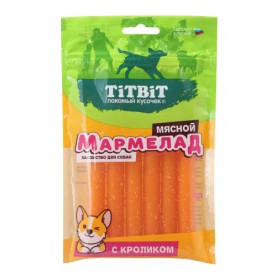 Titbit Лакомство Мармелад мясной с кроликом для собак, 120 г