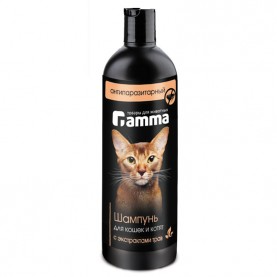 Gamma Шампунь для кошек и котят антипаразитарный с экстрактом трав 250 мл
